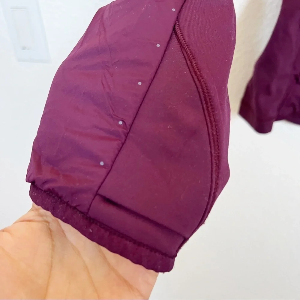 Lululemon- Run For Cold Jacket In Plum Size 4